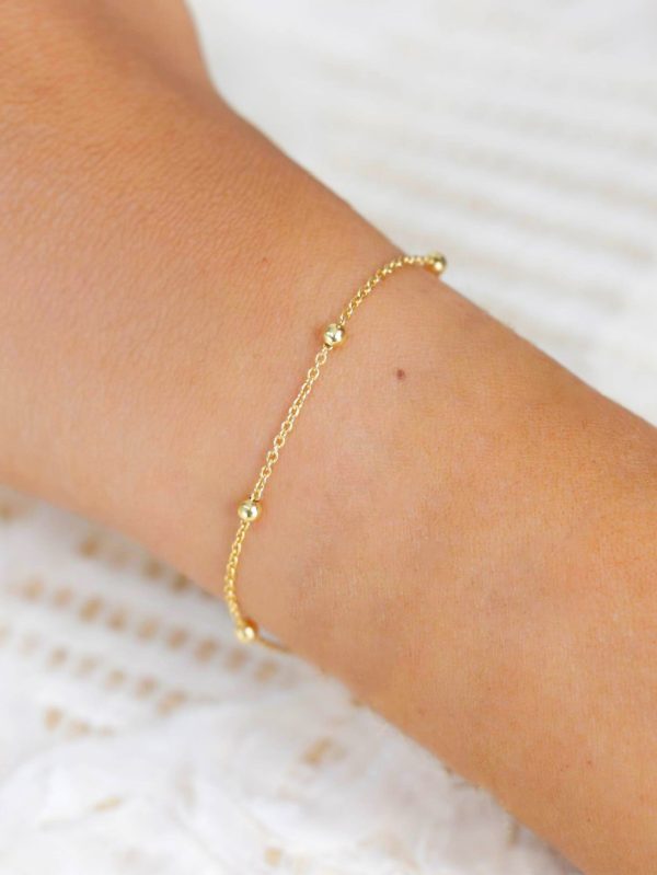 Pulsera disco oro