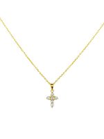 Cadena Gia Petit Moissanita dorado