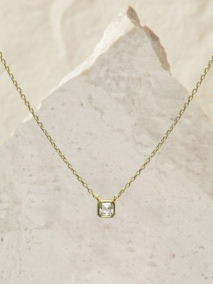 Cadena Kelly Moissanita dorado