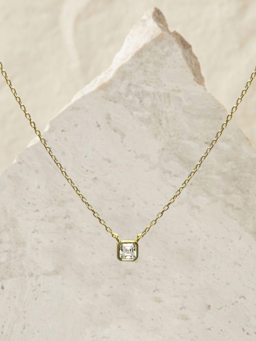 Cadena Kelly Moissanita dorado