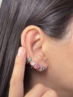 Argollas Roseta azul - Imagen 2