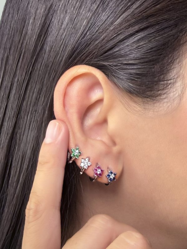 Argollas Roseta azul - Imagen 2