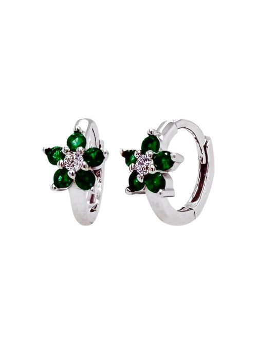 Argollas Roseta verde