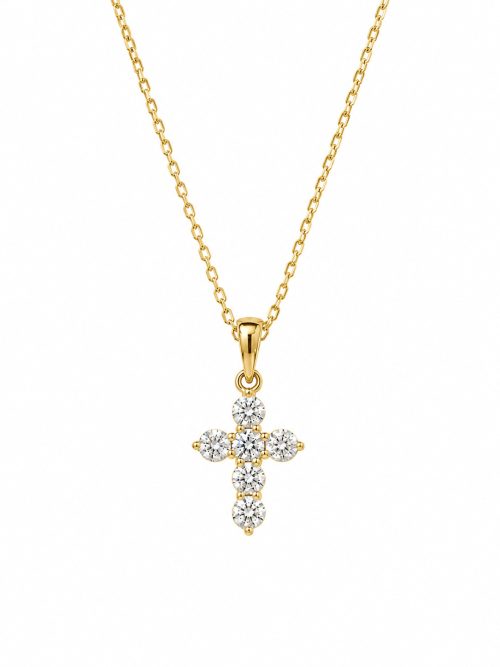 cadena gia petit dorado Cadena Gia Petit Moissanita dorado