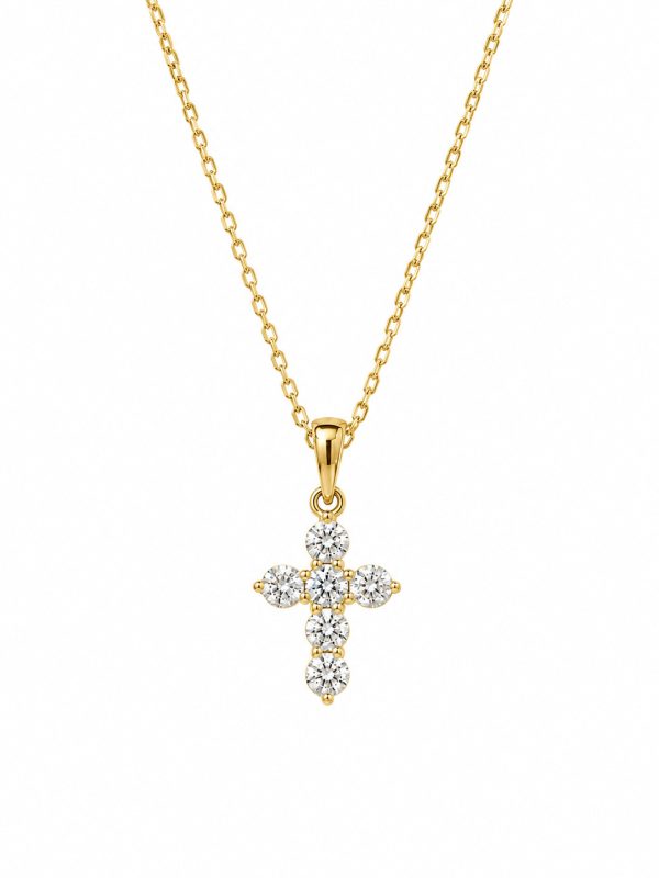 Cadena Gia Petit Moissanita dorado