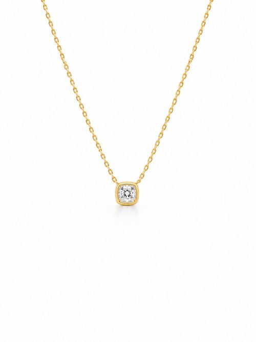 Cadena Kelly Moissanita dorado