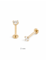 Piercing Valeria diamante lab 2 mm