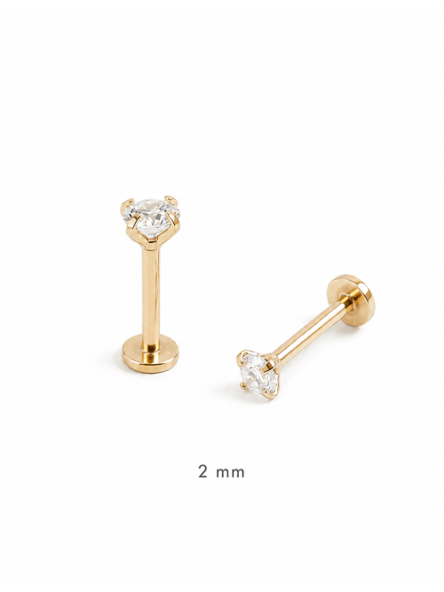 Piercing Valeria diamante lab 2 mm