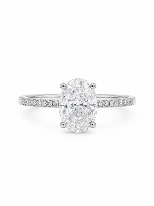 ANILLO ELIZA PLATA Anillo Eliza Moissanita