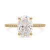 Anillo Eliza Moissanita dorado