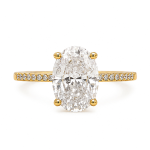 Anillo Eliza Moissanita dorado