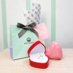 Caja para Anillos con luz Led corazon