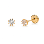 Aretes Campari oro 5 mm
