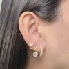 Aretes Irene Moissanita dorado