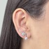 Aretes Peonia plata