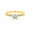 Anillo Alessia Moissanita dorado