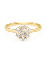 Anillo Layla Moissanita dorado