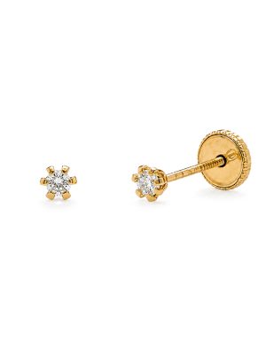 Aretes Campari oro 3 mm