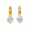Aretes Irene Moissanita dorado