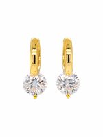Aretes Irene Moissanita dorado