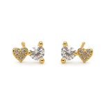 Aretes Corazon petit dorado