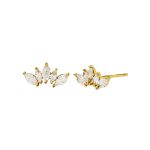 Aretes Ivy dorado