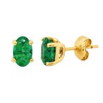Aretes Esmeralda oro