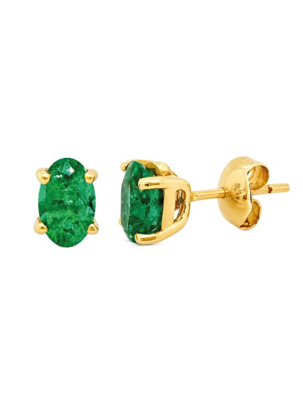 Aretes Esmeralda oro