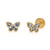 Aretes Mariposa celeste