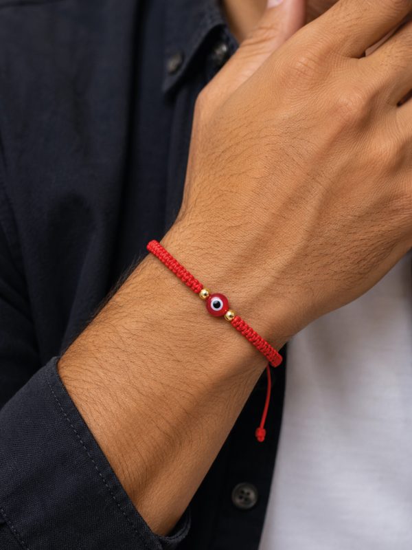 Pulsera Nico Lord ojo rojo oro - Imagen 2