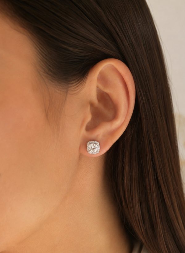 Aretes Olive Moissanita
