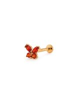 Piercing Mariposa Naranja 8 mm
