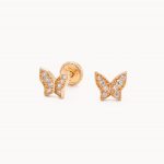 Aretes Mariposa cristal