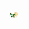 Piercing mariposa verde 6mm