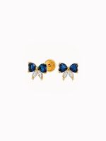 Aretes Lacito azul - Imagen 2