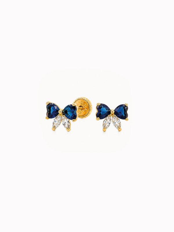Aretes Lacito azul - Imagen 2