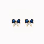 Aretes Lacito azul