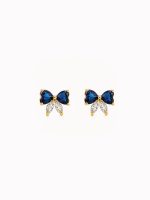 Aretes Lacito azul