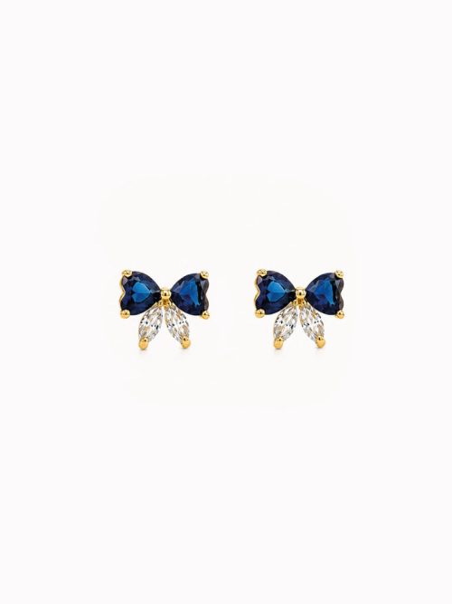 Aretes Lacito azul