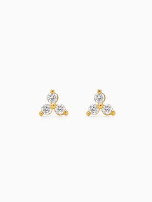 Aretes Trinity L diamante