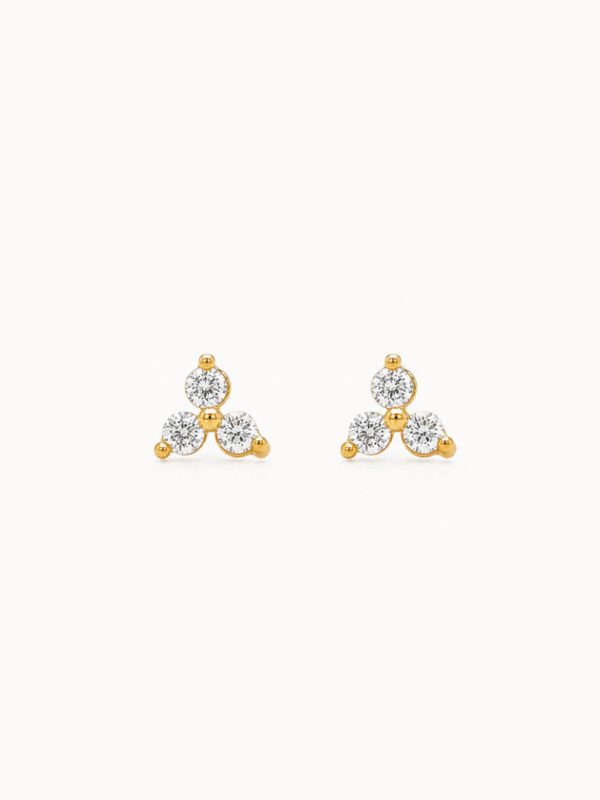Aretes Trinity L diamante