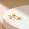 Aretes Corona diamante
