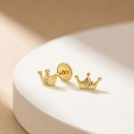 Aretes Corona diamante