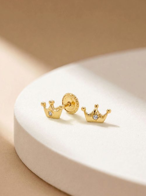 Aretes Corona diamante