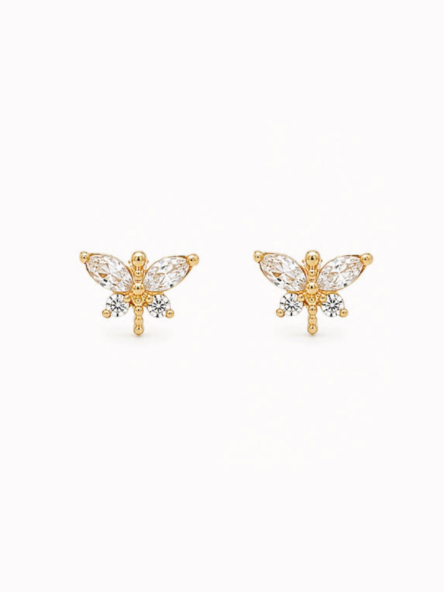 aretes mariposa cristal Aretes Mari cristal - Imagen 1