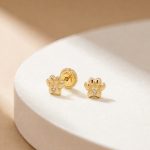 Aretes Patitas diamante