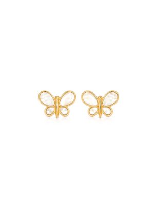 Aretes Mariposa madre perla