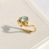 Anillo Pinky Ring aguamarina