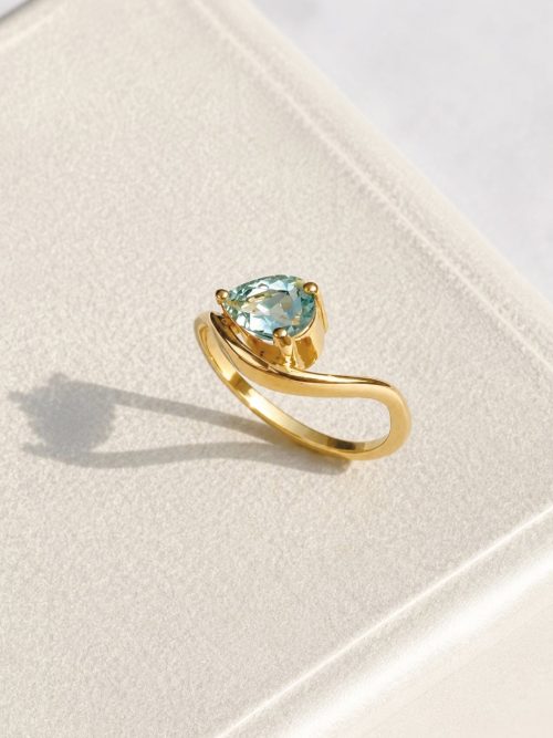 anillo pinky ring Anillo Pinky Ring aguamarina