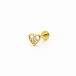 Piercing Corazon cristal 6 mm